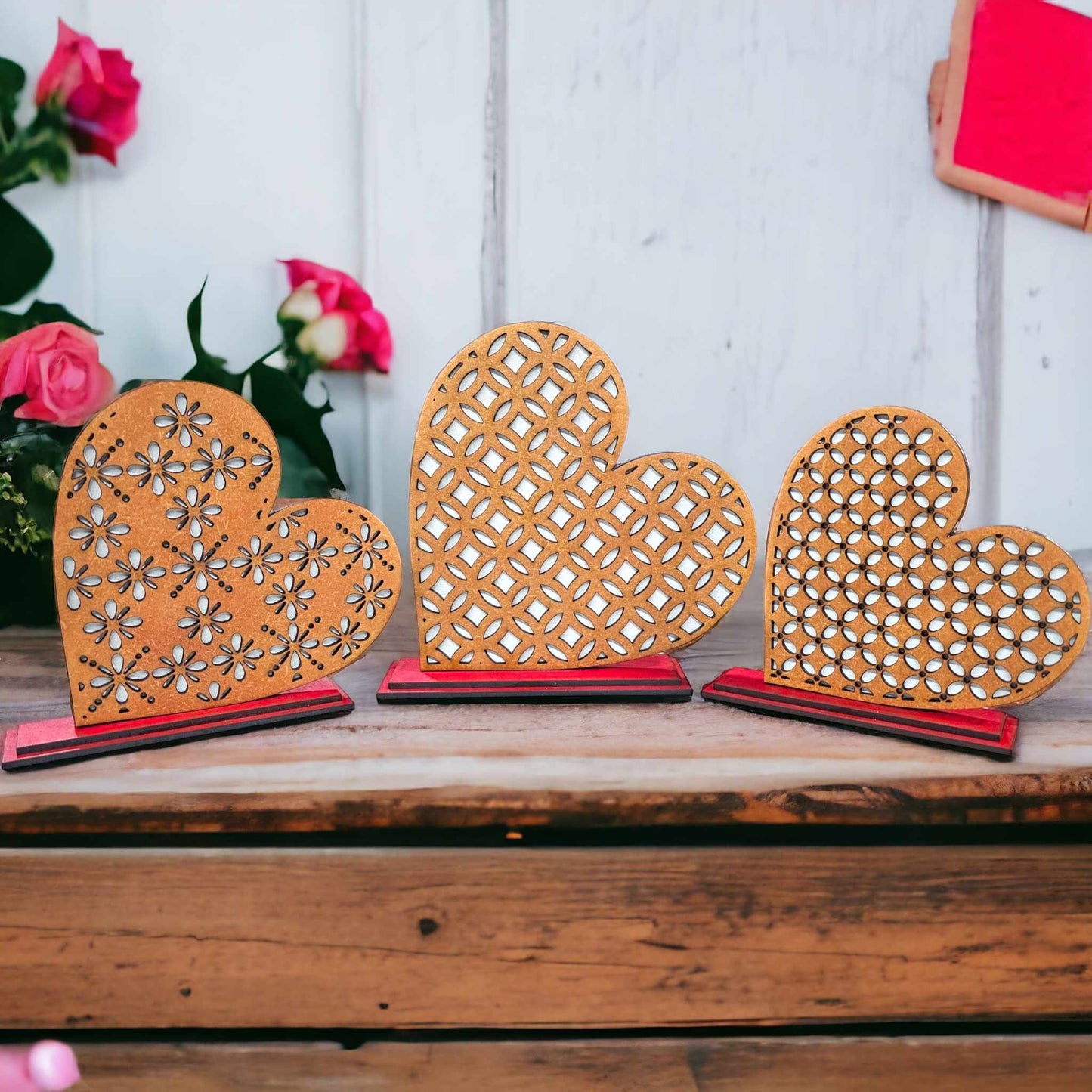 Farmhouse Valentine Hearts Set