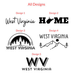 Custom WV State Keychains