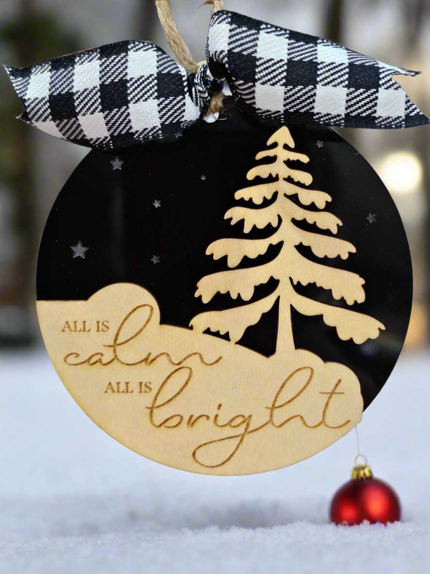 All is Calm Christmas Ornament