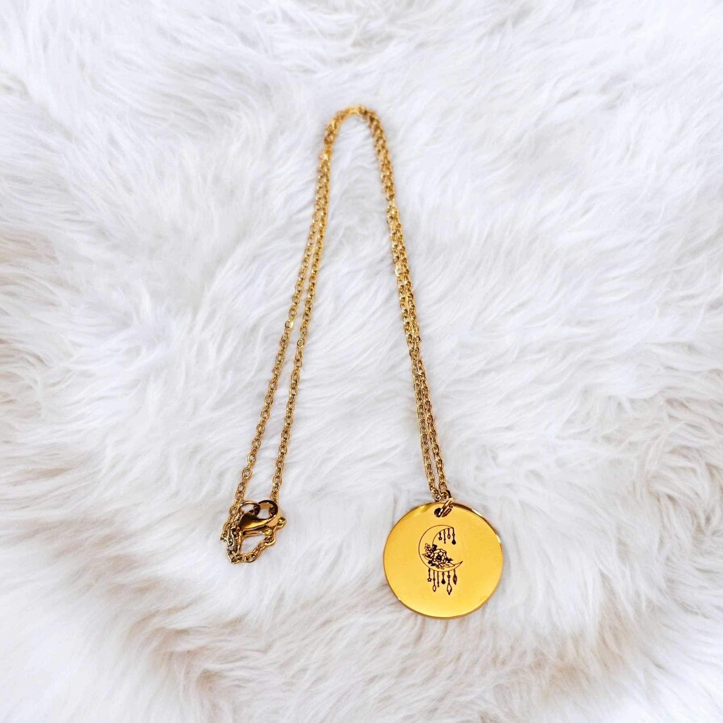 Gold Dreamcatcher Necklace