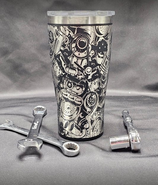 Motorhead 20oz Full Wrap Tumbler