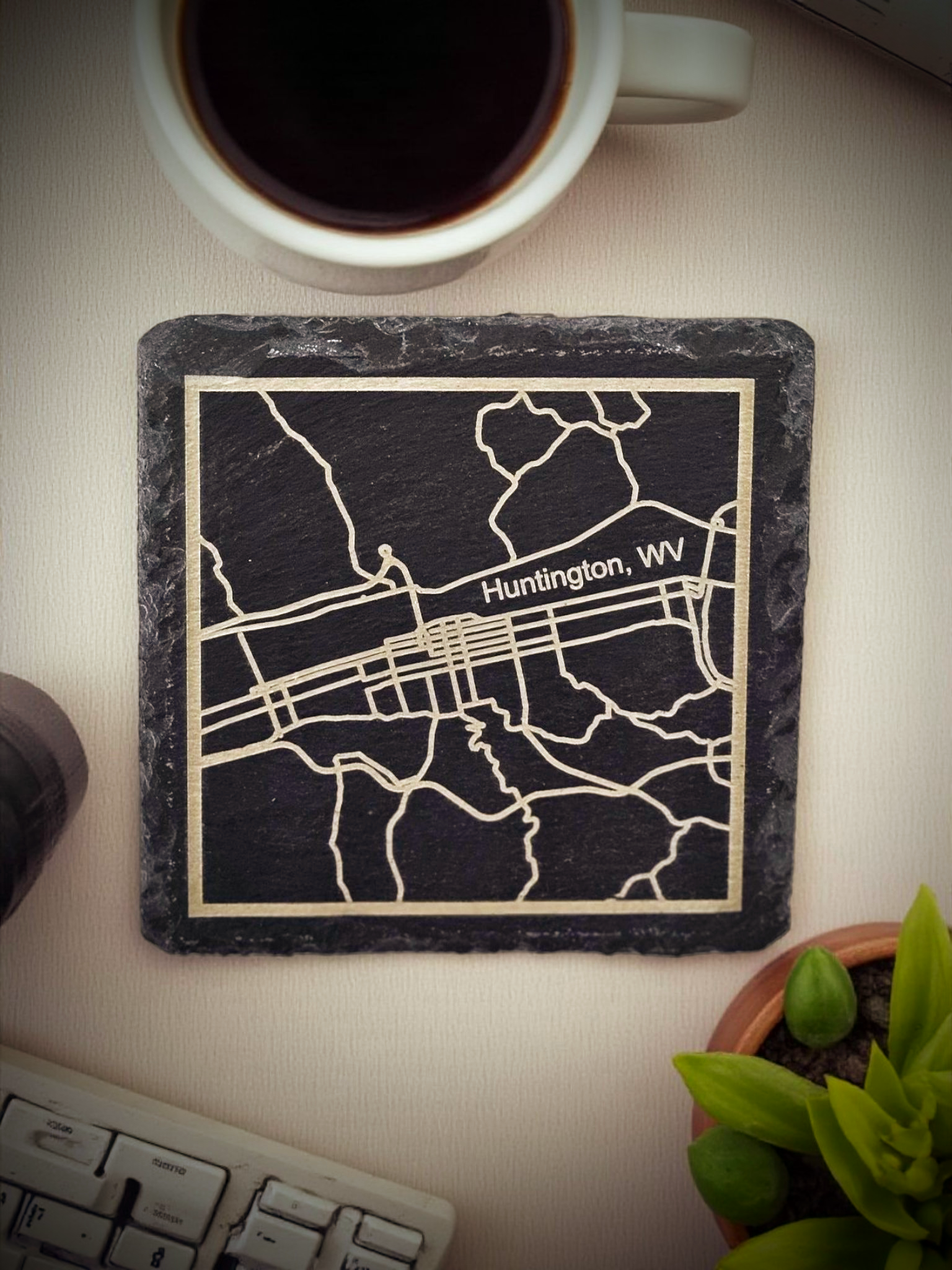 Individual Downtown Huntington Coaster