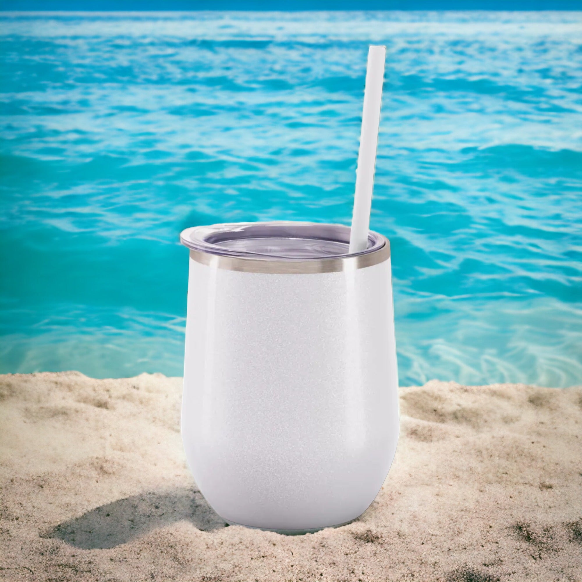 White Moonrock Wine Tumbler