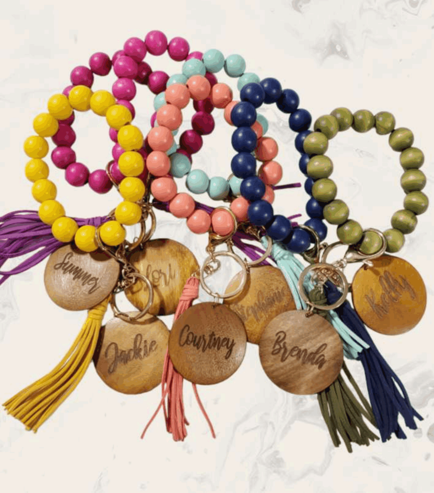 Wooden Bead Wristlets