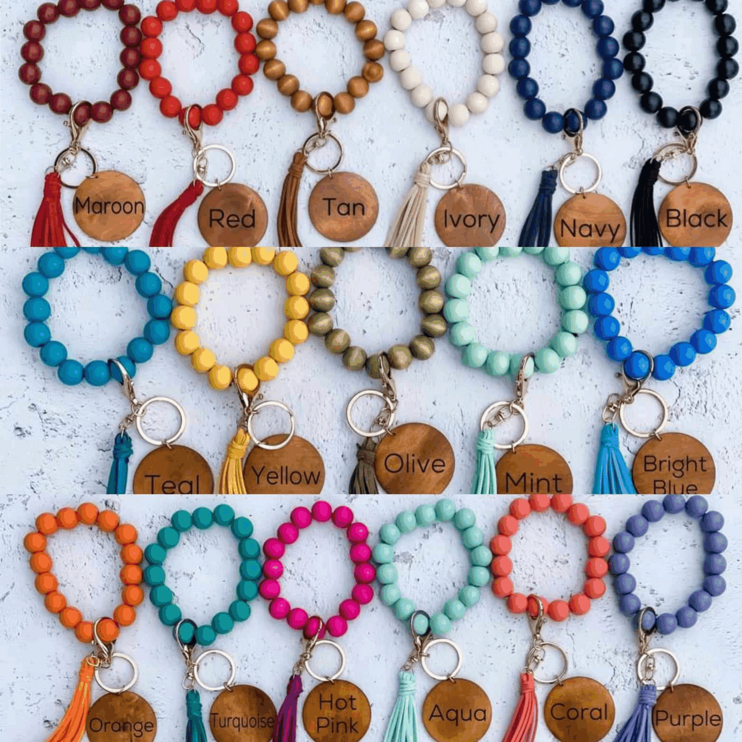 Wooden Bead Wristlets